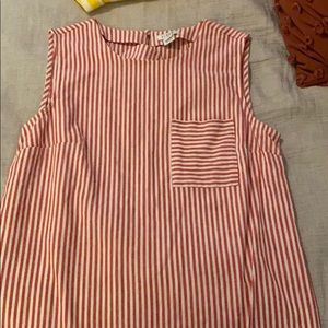 JCrew linen blend sleeveless blouse